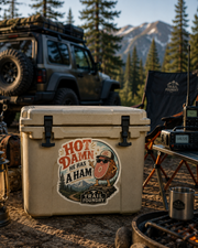 Hot Damn HAM Decal