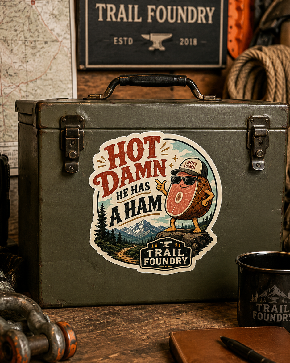 Hot Damn HAM Decal
