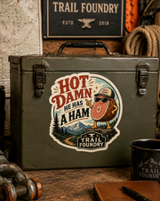 Hot Damn HAM Decal