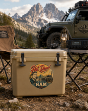 Vintage Hot Damn HAM Radio Decal