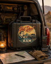 Vintage Hot Damn HAM Radio Decal