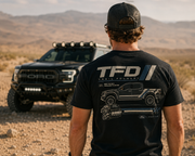 Trail Foundry Ford Raptor Baja Graphic Tee, Off-Road Motorsport Truck Apparel