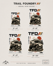 TFD Japanese Overland Toyota Decal Sticker