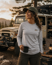 Trail Foundry Off Road Long Sleeve Shirt, Vintage Rock Crawler Adventure Tee