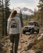 Trail Foundry Off Road Long Sleeve Shirt, Vintage Rock Crawler Adventure Tee