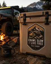 Trail Foundry Crawl Slow Live Free Vinyl Decal